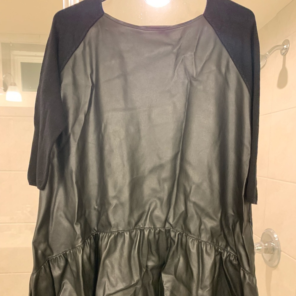 Faux Leather Hi/Low Top or Dress